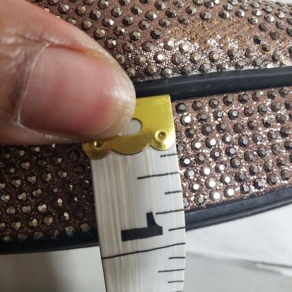 Thalia Sodi Joey Pewter Bling Closed Toe Platform Stiletto Heels Sz 7M - Picture 11 of 16